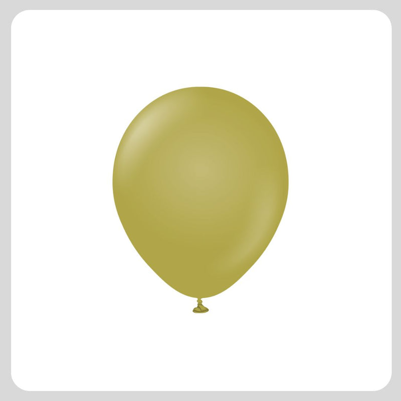 Balloons 13'' Vintage Yellow Green - Bag 20pcs