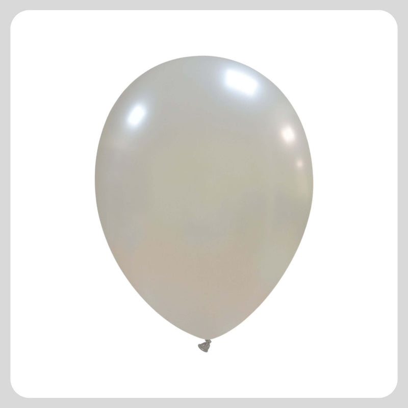 14 '' Metallic Silver Balloons