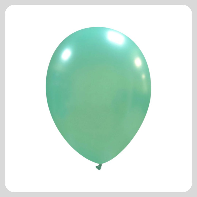 14 '' Metallic Aquamarine Balloons