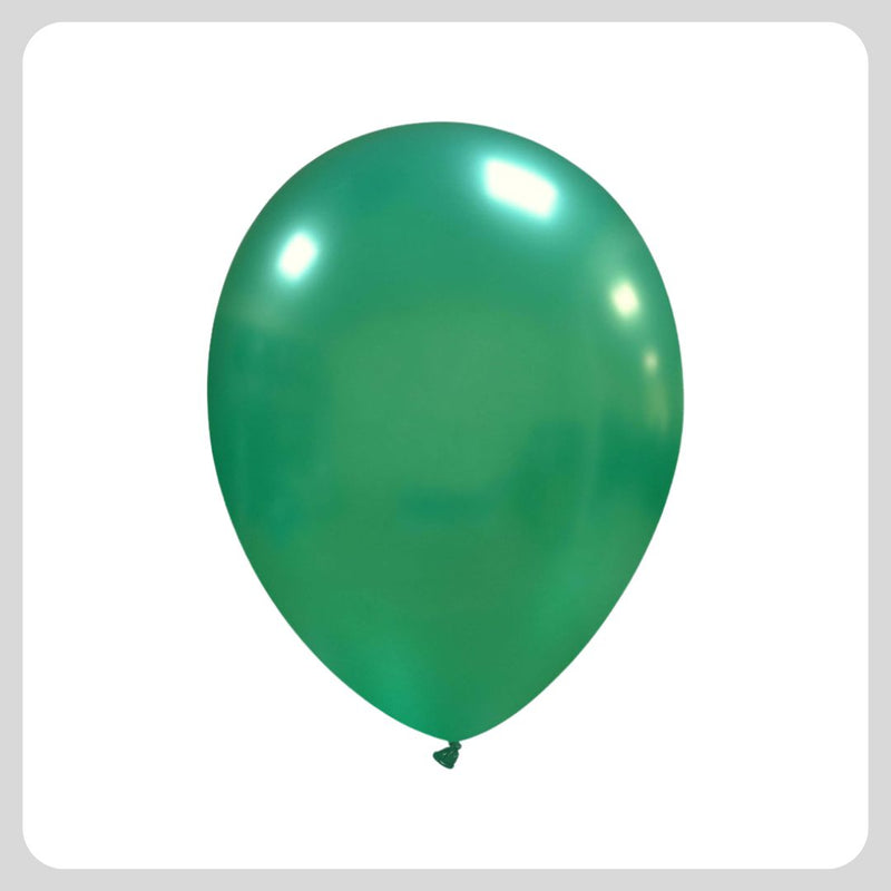 14 '' Metallic Emerald Green Balloons