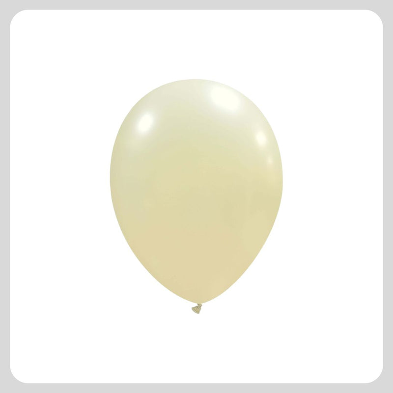5 '' Metallic Ivory Balloons