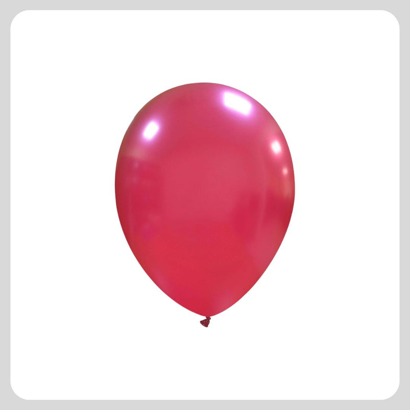 5 '' Metallic Burgundy Balloons