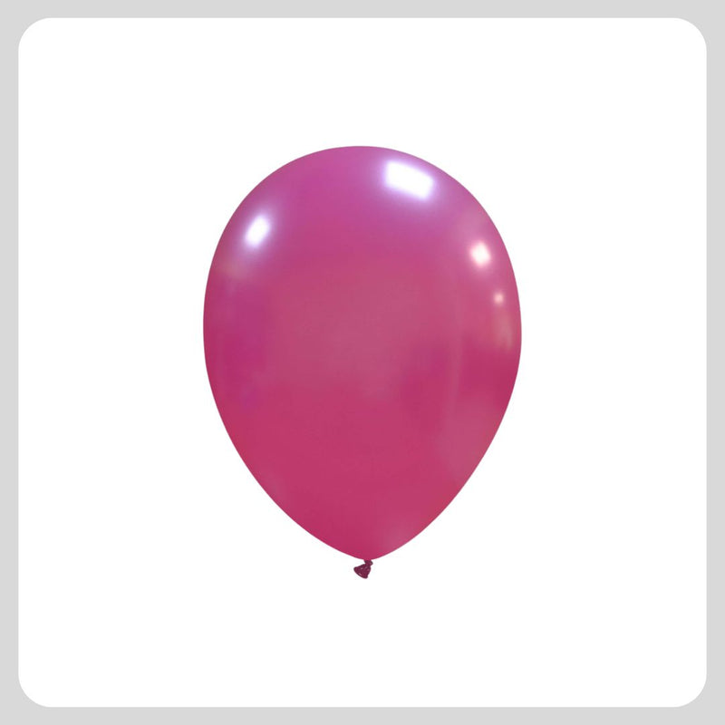 5 '' Metallic Fuchsia Balloons