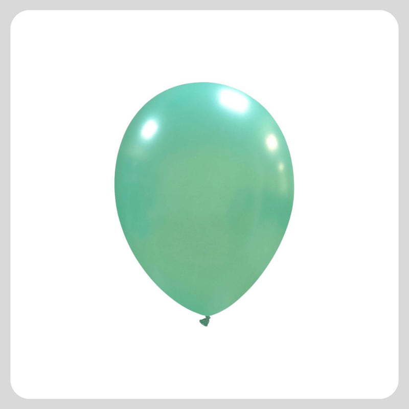 5 '' Metallic Aquamarine Balloons