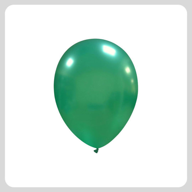 5 '' Metallic Emerald Green Balloons