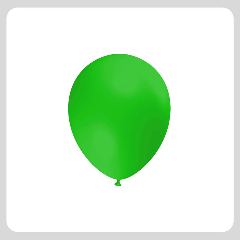 5 '' National Green Balloons