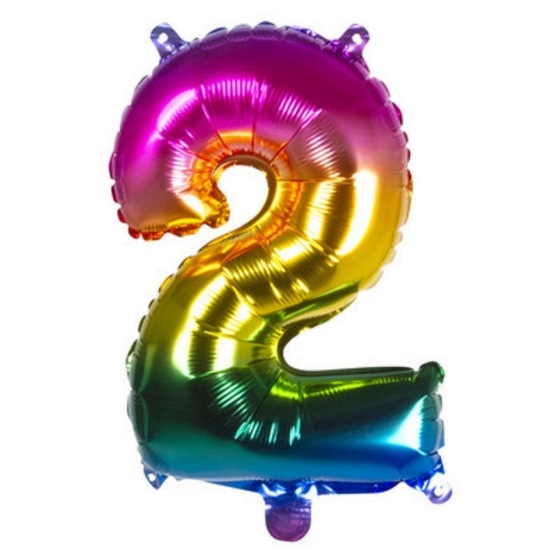 Numero 2 - 36 cm - 14'' - Vari Colori - The Colours of Balloons