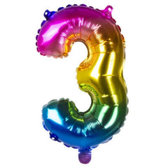Numero 3 - 36 cm - 14'' - Vari Colori - The Colours of Balloons