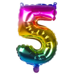 Numero 5 - 36 cm - 14'' - Vari Colori - The Colours of Balloons