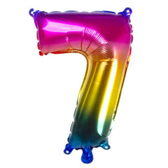 Numero 7 - 36 cm - 14'' - Vari Colori - The Colours of Balloons