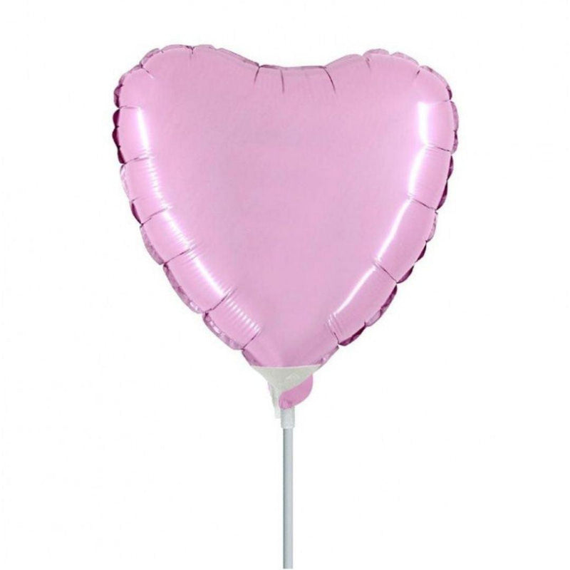 Mini Shape Mylar Cuore 9'' Rosa Liscio - The Colours of Balloons