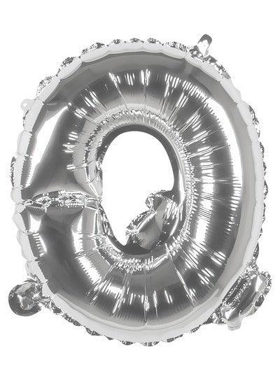 Foil Balloon Letter 'Q' Silver (36 cm) - The Colours of Balloons