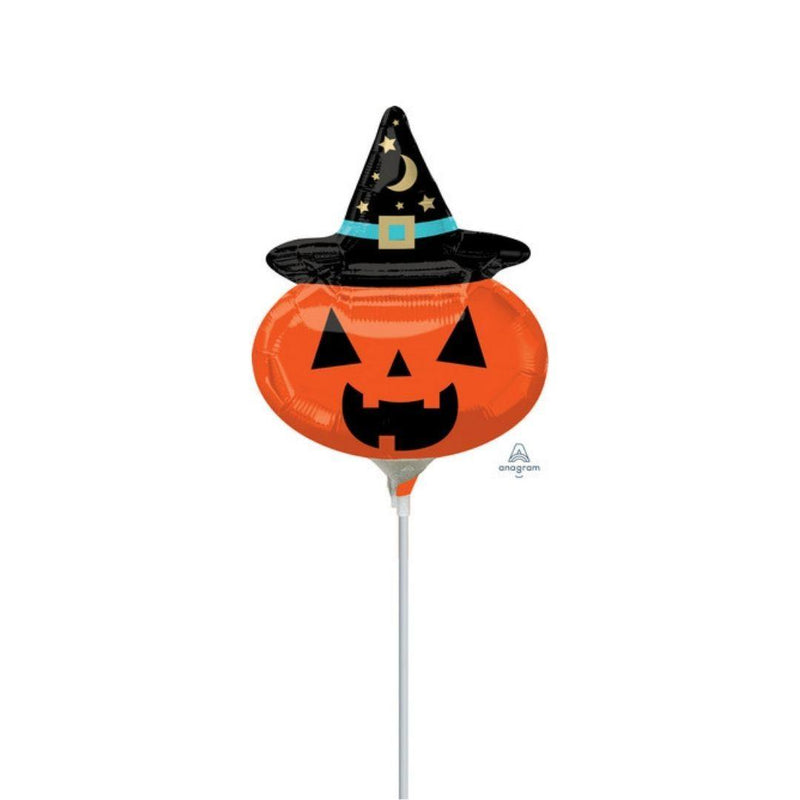 Pallone Foil Mini Shape Witchy Pumpkin - The Colours of Balloons