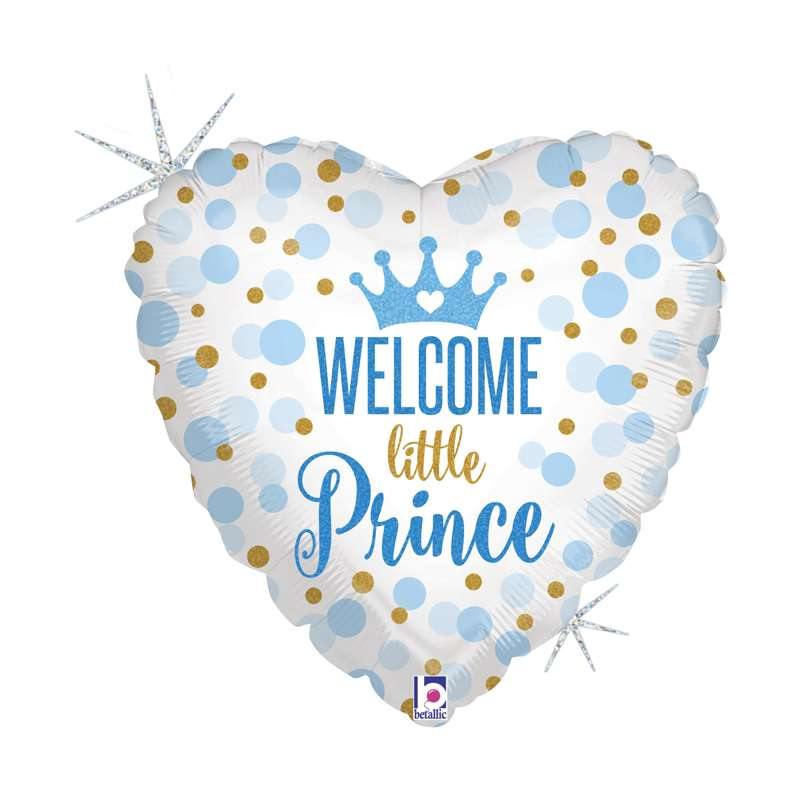 Palloncino Foil 18'' Welcome Little Prince - The Colours of Balloons