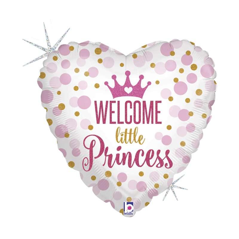 Palloncino Foil 18'' Welcome Little Princess - The Colours of Balloons